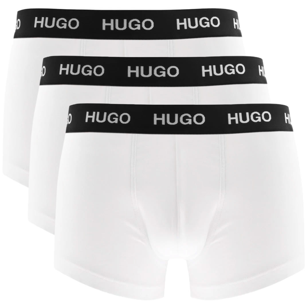 Alternative Image for ProductHUGO Triple Pack Boxer Trunks White1